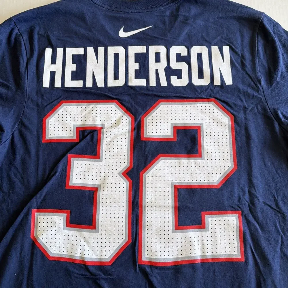 Nike T-Shirt, New England Patriots Size Large Henderson #32
